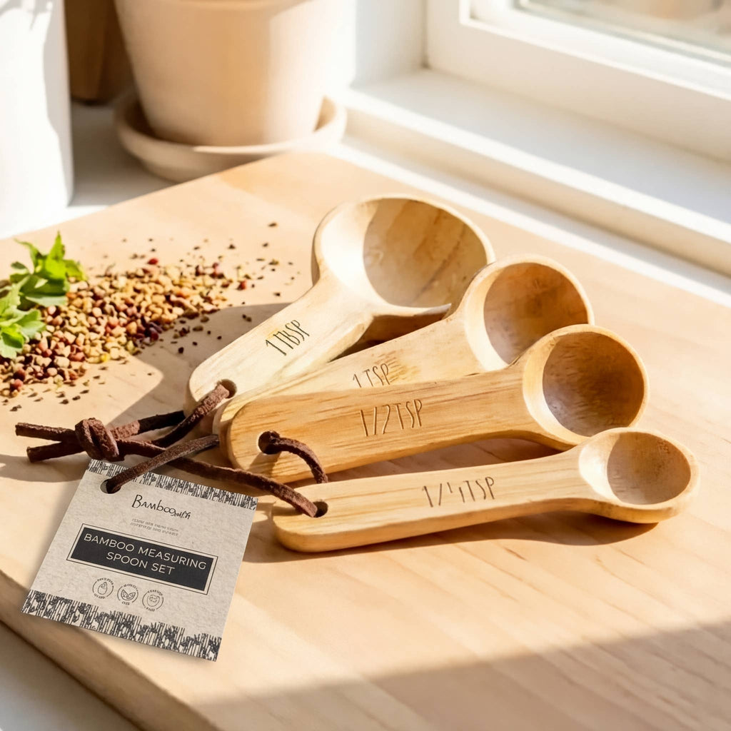 Bamboo Teaspoon Measuring Set | Faire Market Bestseller