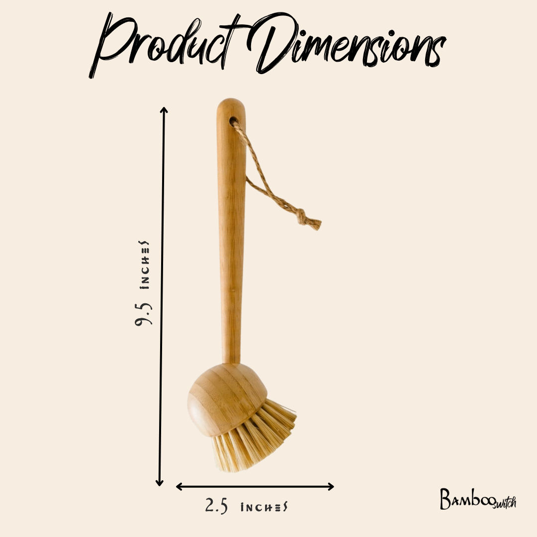 Bamboo Kitchen Dish Scrubber | Summer Bestseller