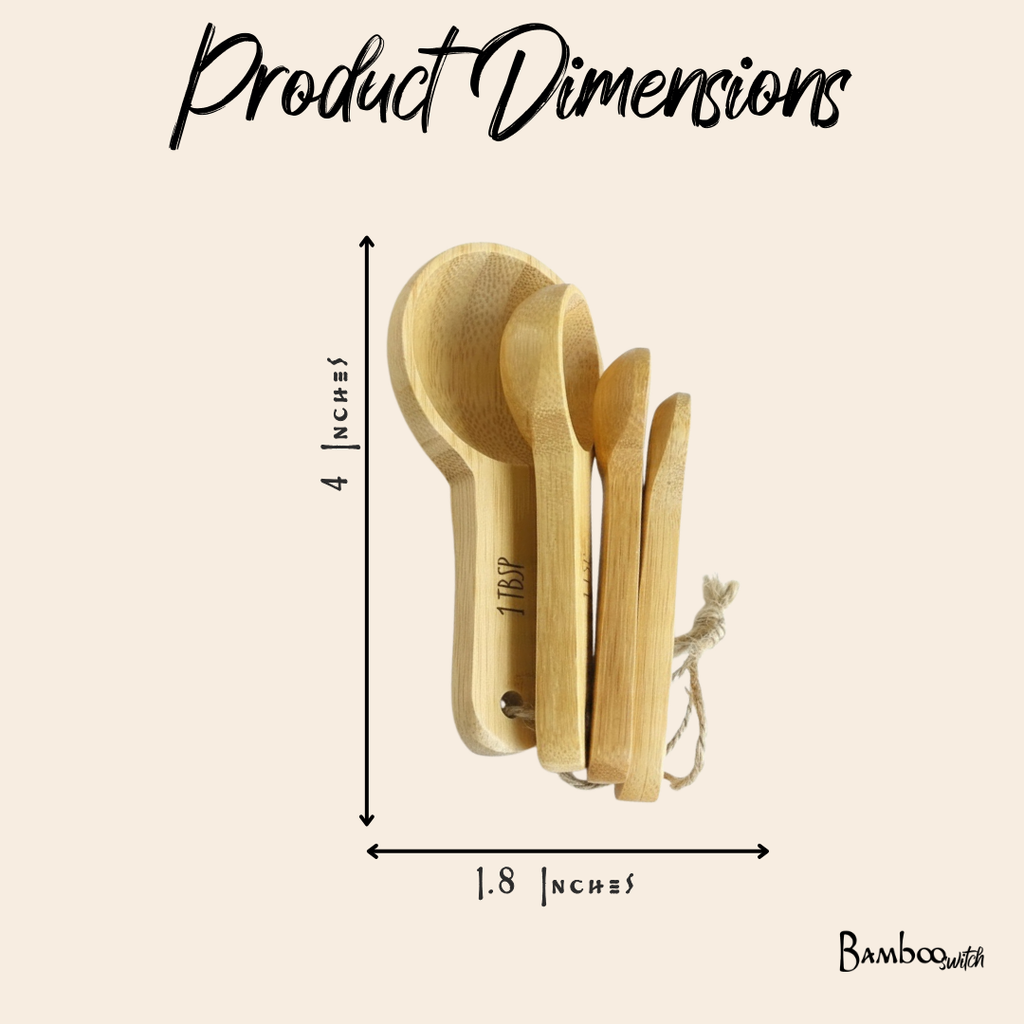 Bamboo Teaspoon Measuring Set | Faire Market Bestseller