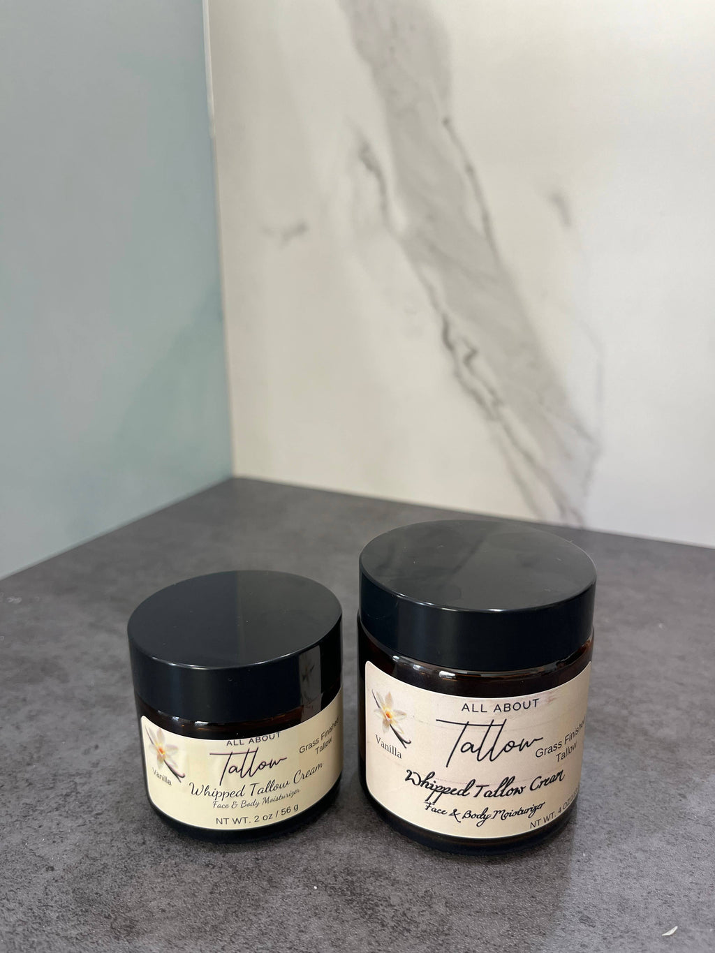 Whipped Tallow Cream - Face & Body Moisturizer: Vanilla / 4 oz