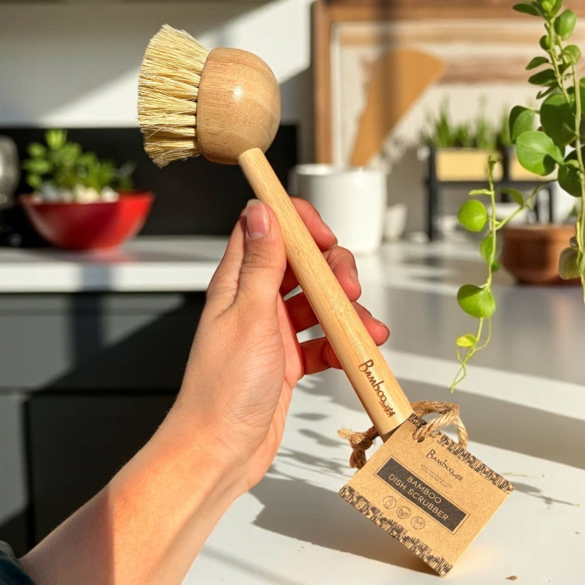 Bamboo Kitchen Dish Scrubber | Summer Bestseller