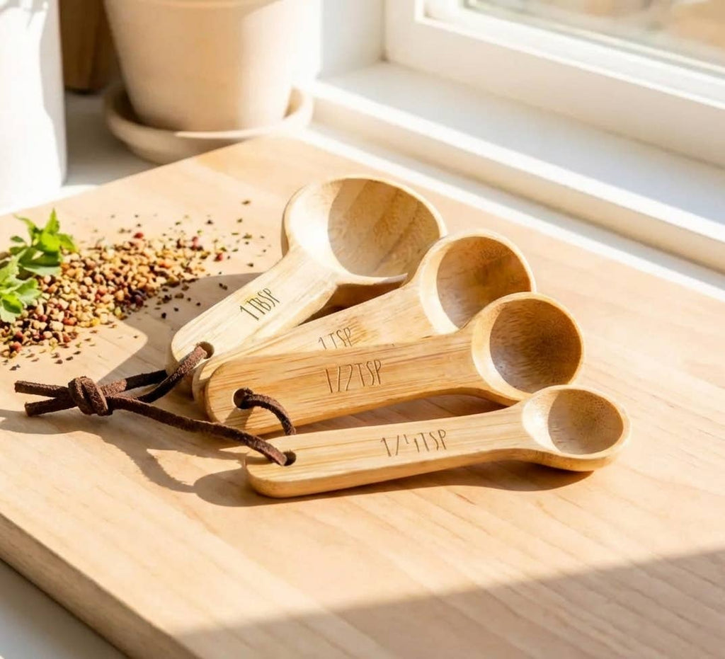 Bamboo Teaspoon Measuring Set | Faire Market Bestseller