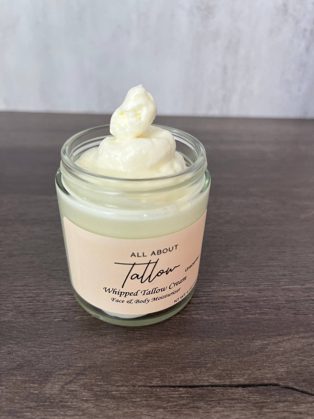 Whipped Tallow Cream - Face & Body Moisturizer: Vanilla / 4 oz