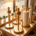 Bamboo Paper Towel Holder