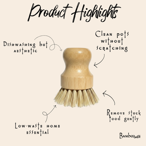 Bamboo Pot Scrubber