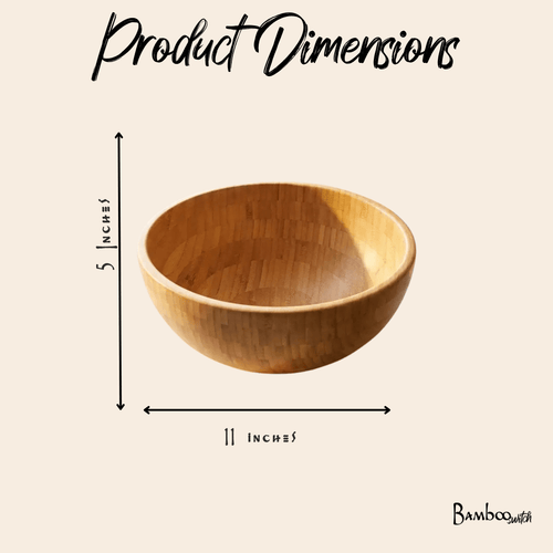 Bamboo Serving Bowl : Large